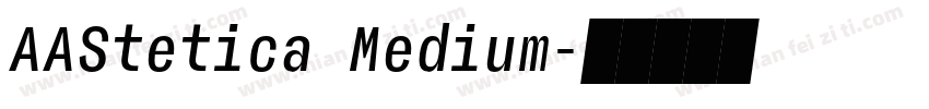 AAStetica Medium字体转换